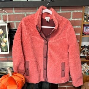 L.L. Bean Coral Teddy Jacket